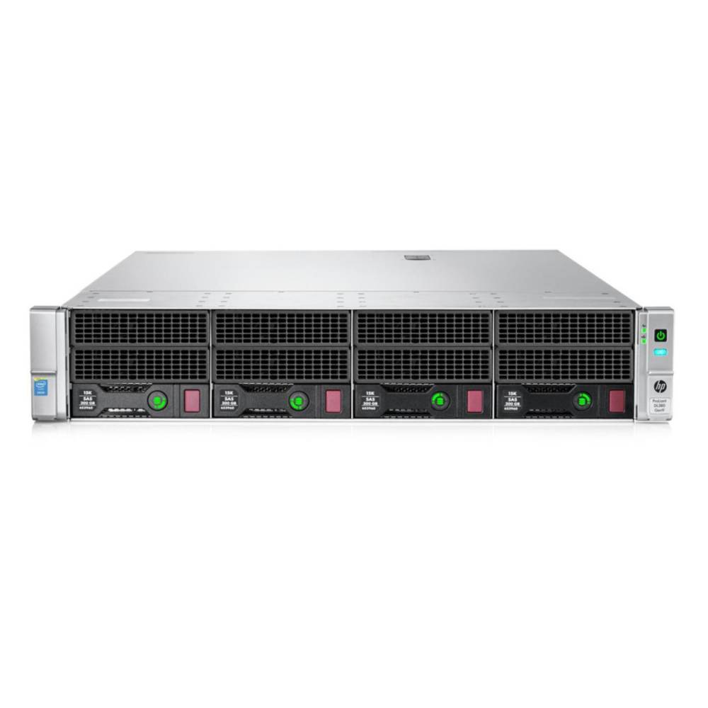 Server rack HP ProLiant DL380 Gen9 frontale con 4 bay hot-swap, ideale per data center ad alte prestazioni con 2x Xeon e 128GB RAM. Server rack HP ProLiant DL380 Gen9 frontale con 4 bay hot-swap, ideale per data center ad alte prestazioni con 2x Xeon e 128GB RAM.